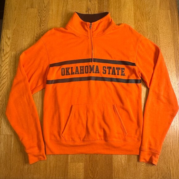PINK Victoria's Secret Oklahoma State Pullover Sweatshirt Orange Size XS - Picture 1 of 7